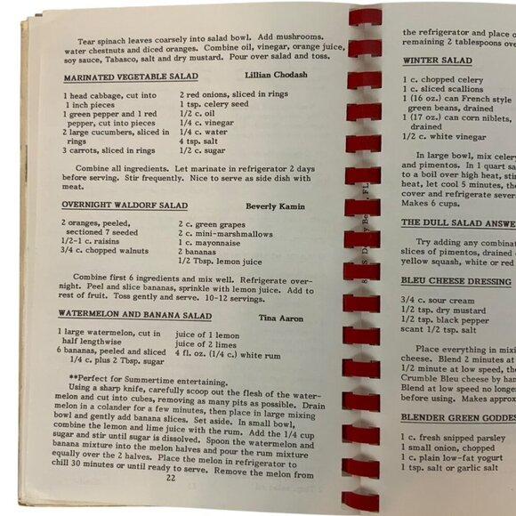 Kulanu Cooks With Temple Sinai Cookbook Palm Beach County FL 1986 Spiral Bound - Picture 6 of 12